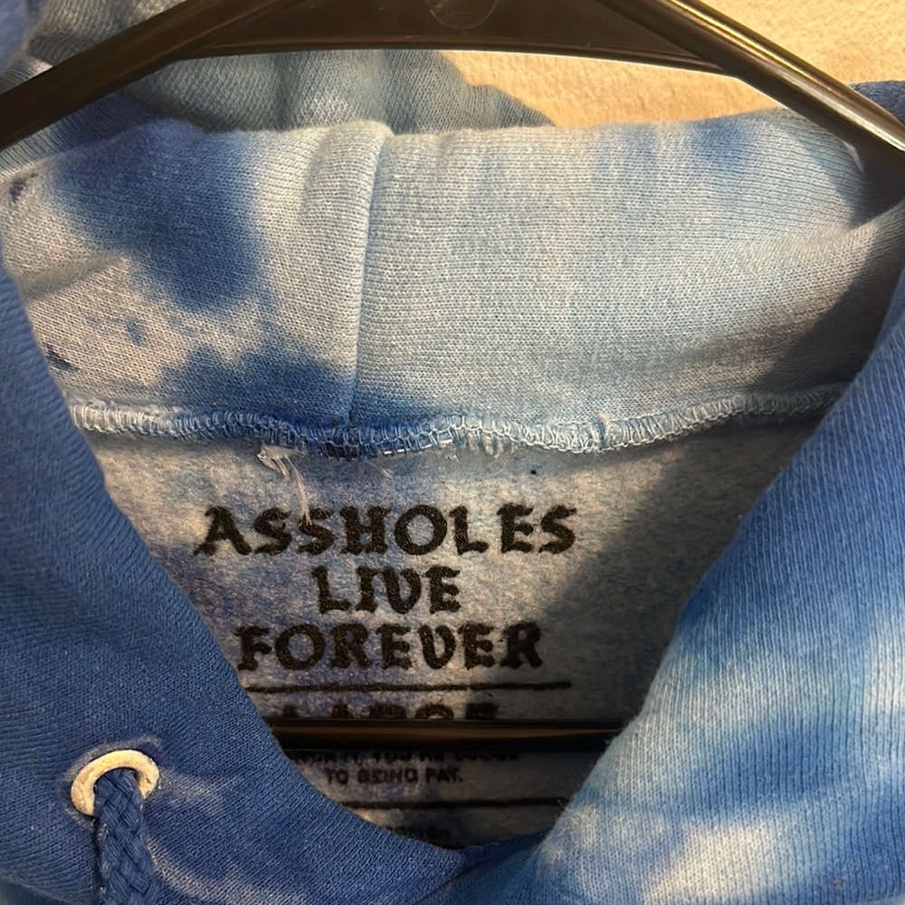 Assholes live forever Artistic Tie-Dye Sweatshirt - Picture 2 of 5